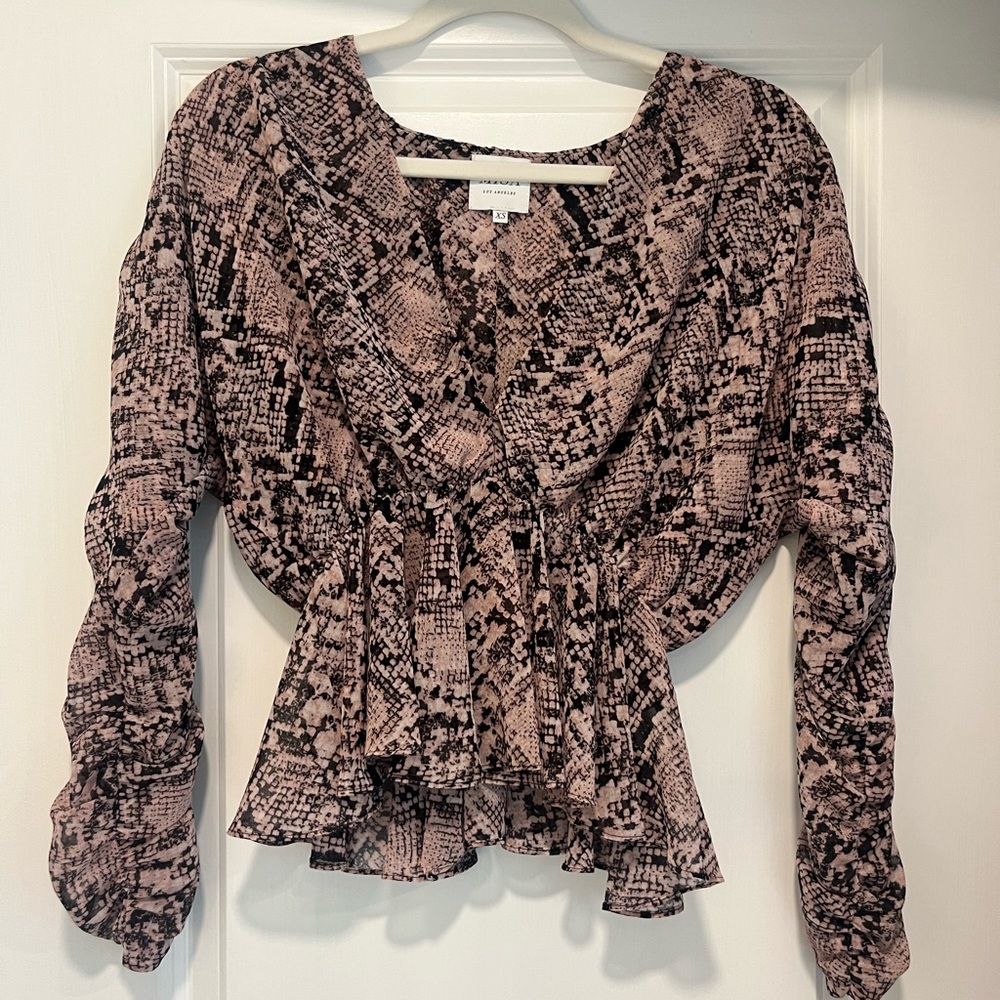 MISA Pink Kesara Top